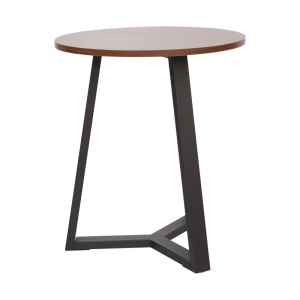 Masuta de Cafea Model Trepolo, Nuc/Negru, D45x52 cm