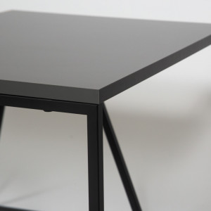 Masuta de Cafea Model Viviana, 88x50x38/57x55x45 cm, Antracit Negru - Img 8