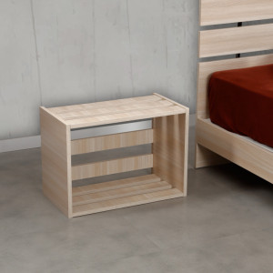 Noptiera Model Bullock, Stejar, 60x33x43cm - Img 3