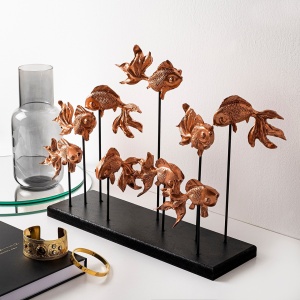 Obiect decorativ GOLDFISH Maro 42x28x10 cm - Img 1