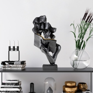 Obiect decorativ Lecteur Negru 20x36x15 cm - Img 2
