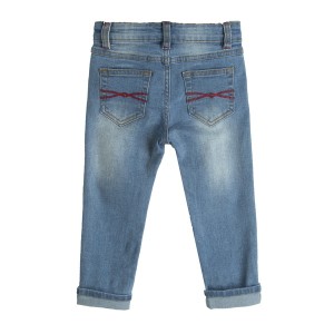Pantaloni tip Jeans Albastri Baieti - Img 2