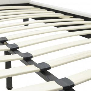 Pat dublu 150x200 cm Nevil 569 Alb mat - Img 6
