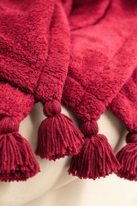 Patura pentru Pat Dublu Model Puffy 160 Claret Red - Img 4
