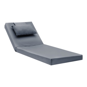 Perna Sezlong Model Sadie, Gri, 65x185x15 cm - Img 1