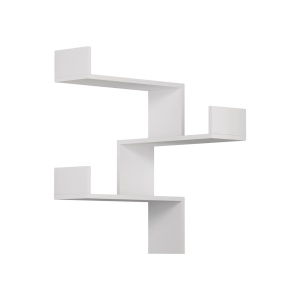 Raft de colt Luksa Alb 60x90x60 cm - Img 2