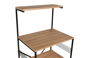 Raft Model Anemon, Negru/Pin, 60x45x124 cm - Img 12