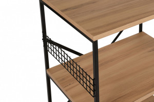 Raft Model Anemon, Negru/Pin, 60x45x124 cm - Img 2
