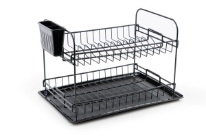 Raft pentru scurgere vesela SM008 Argintiu 47x32x31 cm - Img 3