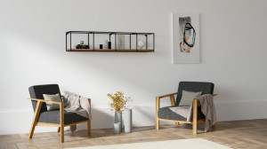 Raft Suspendat Model Sabrina, Nuc/Negru - Img 1