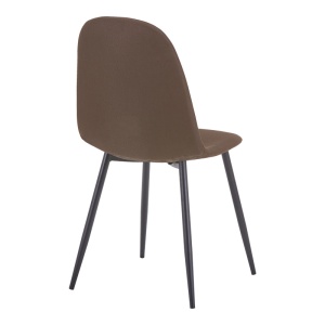 Scaun Bella, maro/negru, 43.5x52x89 cm - Img 2