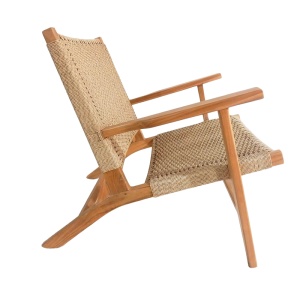 Scaun cu Brate Model Crosy, Natur, 71x81x75 cm - Img 3