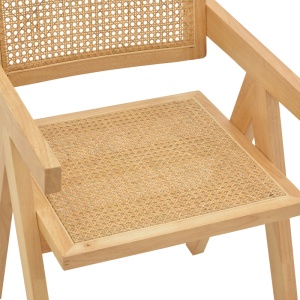 Scaun cu Brate Model Winslow, Natur, 52x59x79 cm - Img 7