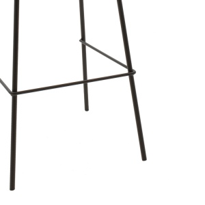 Scaun de bar Faith, gri închis/negru, 50x54x104 cm - Img 3