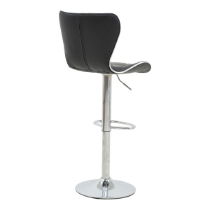 Scaun de bar Jorine, negru, 53x44x114 cm - Img 2