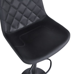 Scaun de bar Libra, negru, 49x55x115 cm - Img 6