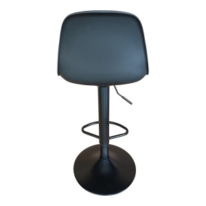 Scaun de bar Louser, negru, 44x46x114 cm - Img 4