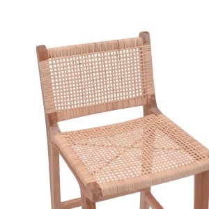 Scaun de bar Sponze, natural, 40x47x89 cm - Img 6