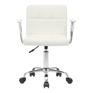 Scaun de birou Buleco, alb, 56x46x86 cm - Img 4