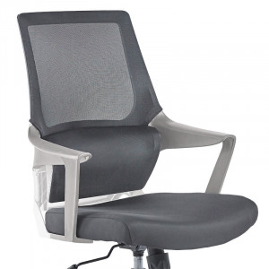Scaun de birou Fragrant cu plasa din material textil de culoare gri - Img 5