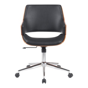 Scaun de birou Setulo, negru, 53x61x79-89 cm - Img 4