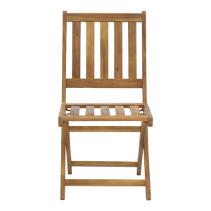 Scaun de exterior, Model Elijie, culoare natural, lemn masiv de salcam, 45x62x90 cm - Img 5