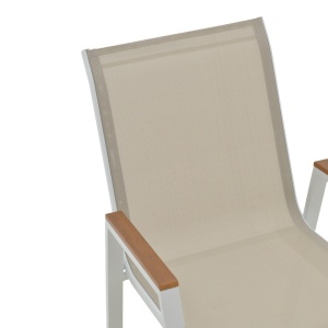 Scaun de grădină Azelie Bej 77x55x94 cm - Img 6