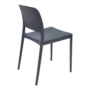 Scaun de Gradina Fenxy, negru, 38x42x77 cm - Img 2