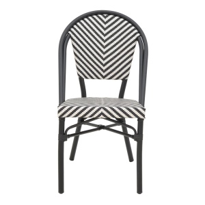 Scaun de Gradina Model Uarmin, Alb/Negru, 46x57x85 cm - Img 4