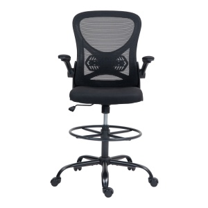 Scaun directorial Derzio, negru, 62x53x119-131 cm - Img 7