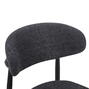 Scaun Folegio, antracit/negru, 50x57x79.5 cm - Img 5