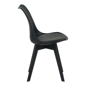 Scaun Gaston, negru, 48.5x53.5x81.5 cm - Img 4