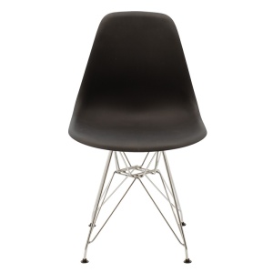 Scaun Model Adelle, Negru/Argintiu, 46x55x81 cm - Img 4