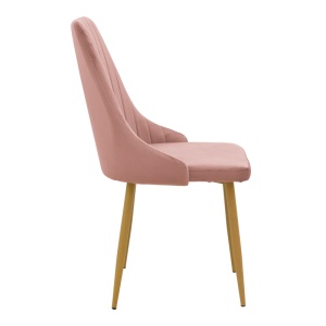 Scaun Model Azori, Rose/Negru , 49x55x85 cm - Img 3