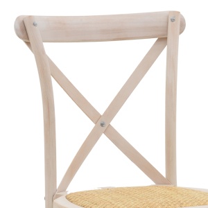 Scaun Model Dylon, Natur/Alb, 48x52x89 cm - Img 6