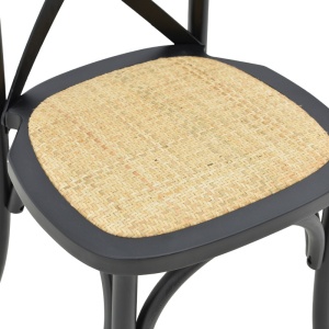 Scaun Model Dylon, Natur/Negru, 48x52x89 cm - Img 7