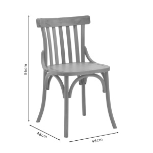 Scaun Model Flisbie, Natur, 46x48x86 cm - Img 9