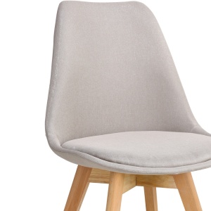 Scaun Model Gaston, Bej/Natur, 48x55x83 cm - Img 5