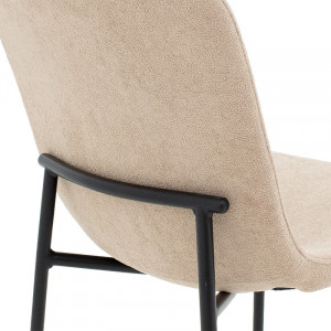 Scaun Model Gratify, Ecru/Negru, 44x58x81 cm - Img 7