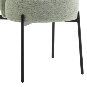 Scaun Model Houlian, Verde menta/Negru, 46x66x89 cm - Img 3