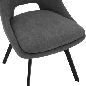 Scaun Model Initiate, Gri inchis/Negru, 48x57x85 cm - Img 6