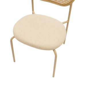Scaun Model James, Bej/Natur, 46.5x50x79.5 cm - Img 5