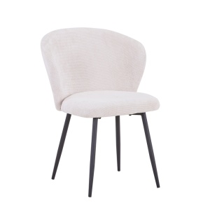 Scaun Model Karg, Alb/Negru, 57x62x80 cm