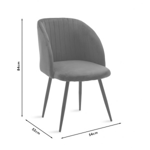Scaun Model Oasis, Verde inchis/Negru, 54x52x84 cm - Img 8