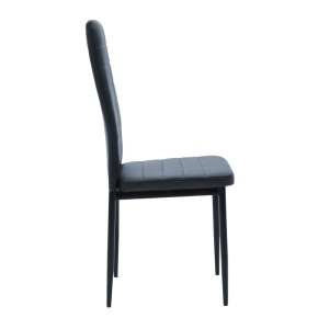 Scaun Model Parker, Gri inchis/Negru, 42x48x98 cm - Img 3