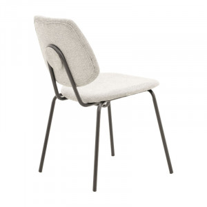 Scaun Model Pietro, Gri deschis/Negru, 50x53x83 cm - Img 2