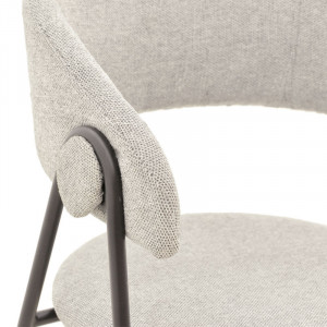 Scaun Model Rachele, Gri/Negru, 52x53x83 cm - Img 7