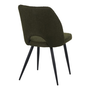 Scaun Model Renish, Verde inchis/Negru, 49x67x91 cm - Img 2