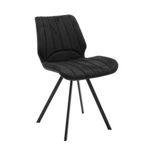 Scaun Model Sabia, Negru, 46x55x80 cm