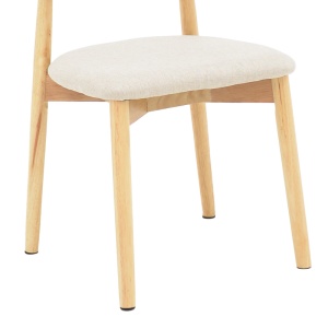 Scaun Model Ubene, Natur/Bej, 46x58x79 cm - Img 7